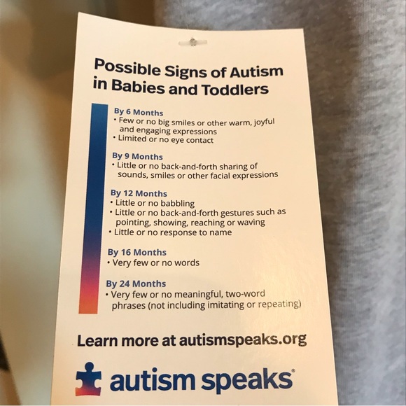 Gray short sleeve Autism T-shirt.   NWT  SIZE Large. UNISEX - Picture 7 of 8